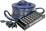 Professional XLR stage box, 24 mic, 4 return, 50m.