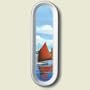 NAUTICAL Rainbow Cats SAILBOATS Decorative Ceramic Spoon Rest