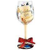 Santa Barbara Design Studio GLS11-5526F Lolita Love My Wine Hand Painted Glass, Graduation Girl