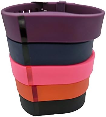 Smarfan Replacement Bands for Fitbit Flex / Wireless Activity Bracelet Sport Wristband / Fitbit Flex Bracelet Sport Arm Band (No tracker, Replacement Bands Only) (Purple，Black)