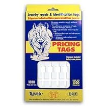 Jewelry Price Tags - Rectangle White (Box of 1000) Jewelry Price Tags - Rectangle White (Box of 1000)