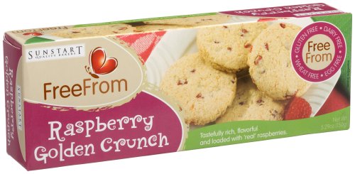 Sunstart Raspberry Golden Crunch Cookies, 5.29-Ounce Boxes (Pack of 12)