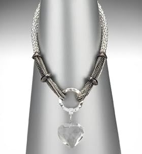 Per Una Multi-Strand Heart Pendant Necklace