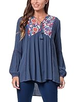 Peace & Love Blusa (Azul)