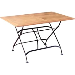 Brema 051.737 Klapptisch Mainau 120x80cm Eisen/Teak