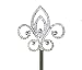 Quinceanera Fleur De Lis Silver Scepter