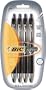 BIC Triumph 537 Retractable Gel Medium Point (0.7mm) Pen, Blue, 4 Pens