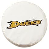 NHL Anaheim Ducks Tire Cover (White,Universal Small)