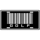 NEW  GOLF BARCODE  LICENSE PLATE SIGN SPORTS