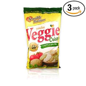 Sensible Portions Veggie Crisps Lightly Salted, 16-Ounce Bags (Pack of 3) by Sensible Portions
