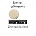 30mm Round SEQUIN PAILLETTES ~ WHITE RAINBOW IRIS Shiny Premium ~ Loose sequins for embroidery, bridal, applique, arts, crafts, and embellishment. Made in USA.