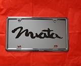 MAZDA MIATA LASER ENGRAVED MIRROR LICENSE PLATE FREE FRAME