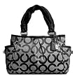 Coach Signature Parker Satchel Bag Tote 13432 Black