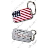 USA Flag Trackable Geocaching Tag