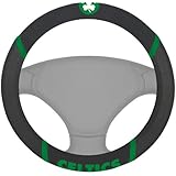 FANMATS NBA Boston Celtics Polyester Steering Wheel Cover