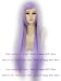 Fashion shawls hair Supper Long Lavender Straight Anime cosplay wigs party Masquerade girls 100cm