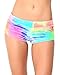 iHeartRaves Tie Dye Velvet Rave Booty Shorts
