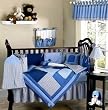Denim Nights 9 piece Baby Crib Bedding Set