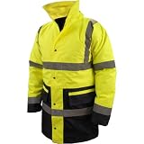 Silverline 675324 Hi-Viz Jacke Klasse 3 Größe XL 108-116 cm