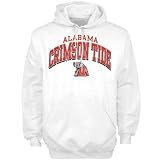 Alabama Crimson Tide White Arched Hoody Sweatshirt