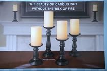 Style-Line Flameless Real Wax Candles Vanilla Scent (Pack of 4)