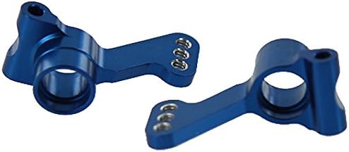 GPM Racing Rear Hub Set for 1:10 Associated SC10 2WD + Other AE Models, Blue