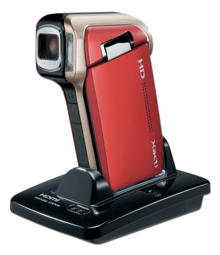 Sanyo Xacti HD700 7MP MPEG-4 High Definition 720p Camcorder with 5x Optical Zoom (Red) under High Definition in The Electronics Store