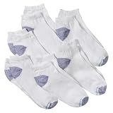 Girls' Fruit Of The Loom® White 6 pk Low Cut Socks