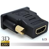 Adaptateur DVI (d) num�rique m�le vers HDMI Femelle , V 1.3b , Conforme Norme 1080 P, Connecteurs Plaqu�s Or 24 K.par Link-Cable-Store