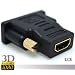 Adaptateur DVI (d) num�rique m�le vers HDMI Femelle , V 1.3b , Conforme Norme 1080 P, Connecteurs Plaqu�s Or 24 K.