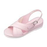 ＜日本製＞　高品質なナースサンダル （クロスバンド） ピンク　【０６５－２２５】