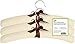 Honey-Can-Do HNG-01528 Canvas Padded Hangers, 3-Pack, White