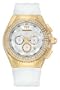 TechnoMarine Unisex 109027 Cruise Star Diamond Chrono Gold-Plated White Watch