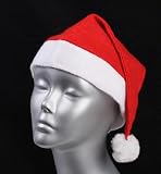 Package of 12 Christmas Holiday Red Felt Santa Claus Hats