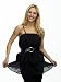 Curve Appeal PLUS SIZE Cotton/Poly Voile Tiered Dress with Wide Belt in Black, Size: 3X