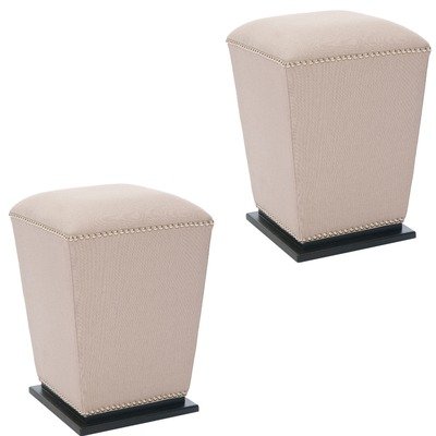 Mason Fabric Ottoman - Set of 2 Beige