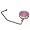 Pink/24 Crystals/Silver