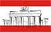 Produkt-Bild: PREMIUM Aufkleber BERLIN Brandenburger Tor Gr&ouml;sse: 8,4 x 5,4 cm -- Auto Biker Sticker Autoaufkleber -- mit Schutzlaminat und Transferfolie -- Made in Germany -- Sehr lange Haltbarkeit !!