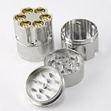 Easy Grind Pollen Herb Tobacco Spice Grind Grinder Revolver Gun Mini Bullet Cylinder Shap 3 Pieces Metal