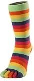 Stripy Green Toe Socks by Toe Toe