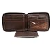 Zipper Wallets | Luxury Wallets | Cool Men's Wallets | Unique Men's Wallets | Luxury Men's Wallets | Men's Leather Zipper Wallets | Men's Wallet with Coin Compartment | Men's Wallet with Coin Purse - BROWN LEATHER MEN'S ZIPPER WALLET PHOTO COIN & CC SLOT