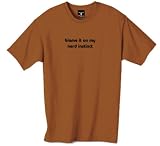 blame it on my nerd instinct 100% Cotton Unisex Tee with funny Beware of the Geek Joke Text