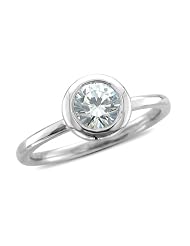 Platinum Solitaire Bridal Natural Diamond Engagement Ring (g, Si2, 0.50... by My Love Wedding Ring