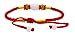 Handmade Lucky Knot Oval Bead Red String Bracelet, Good for Wealth and Love, Kabbalah Red String Bracelet