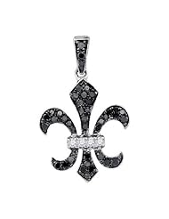 0.27CTW-DIA BLACK PENDANT