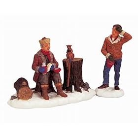  Lemax Village Collection Breaktime! Set of 2 #22577