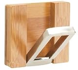 COAT flip HOOK bathroom Bamboo ESPRESSO WALL WOOD New