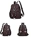 Artone Water Resistant Campus Backpack Casual Drawstring Daypack With Backside Anti-Theft Zipper Purse Pocket