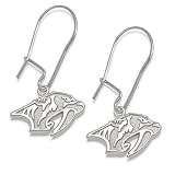 Nashville Predators Sterling Silver Dangle Earrings