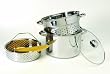 Excelsteel 8 Quart 18/10 Stainless Steel 4 Piece Muti-Cookware Set With Encapsulated Base